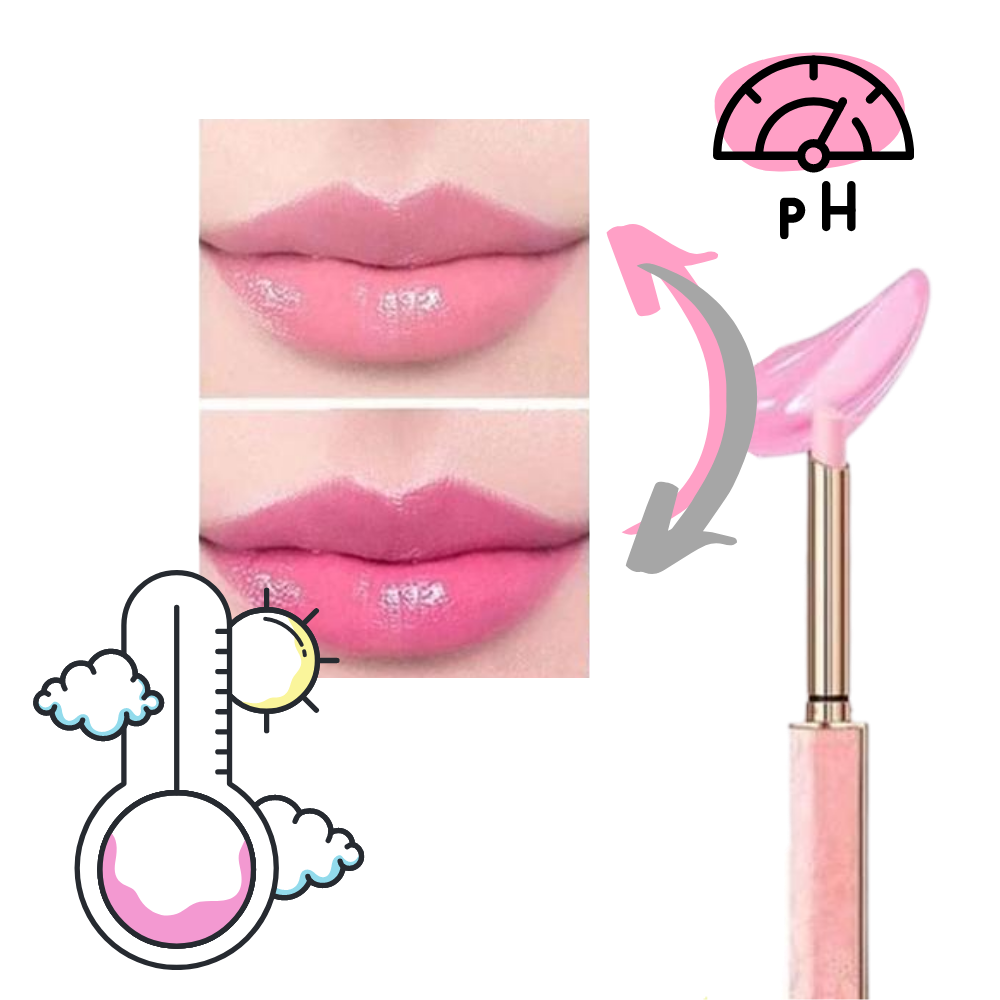 Barra de labios hidratante que cambia de temperatura