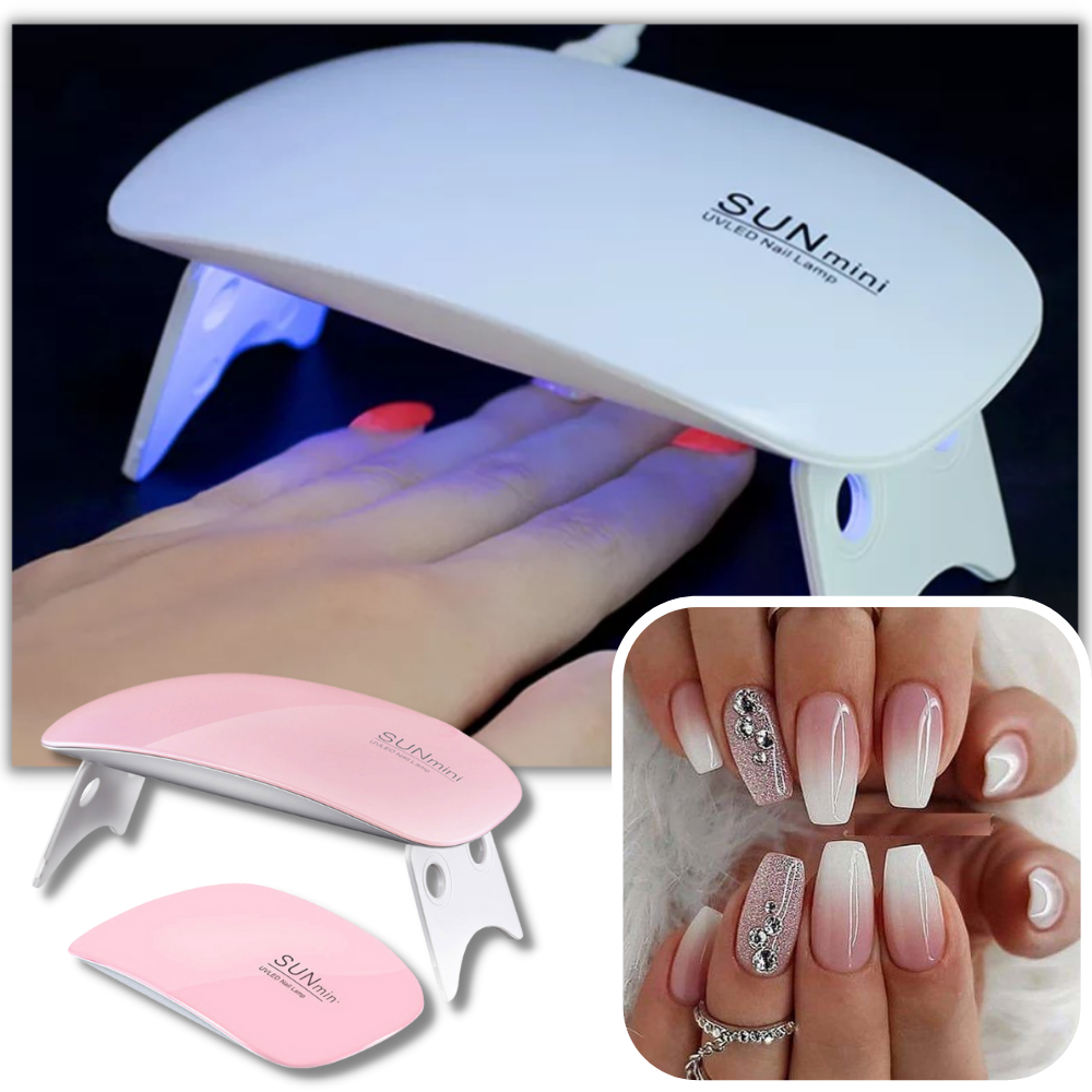 Lámpara de gel para uñas con luz UV y secador LED
