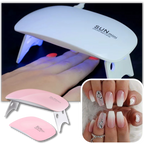 Lámpara de gel para uñas con luz UV y secador LED