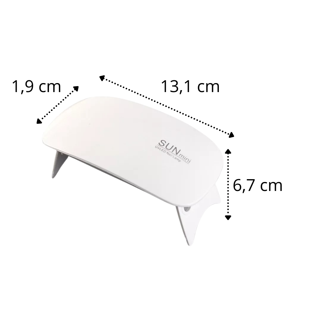 Lámpara de gel para uñas con luz UV y secador LED