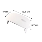 Lámpara de gel para uñas con luz UV y secador LED