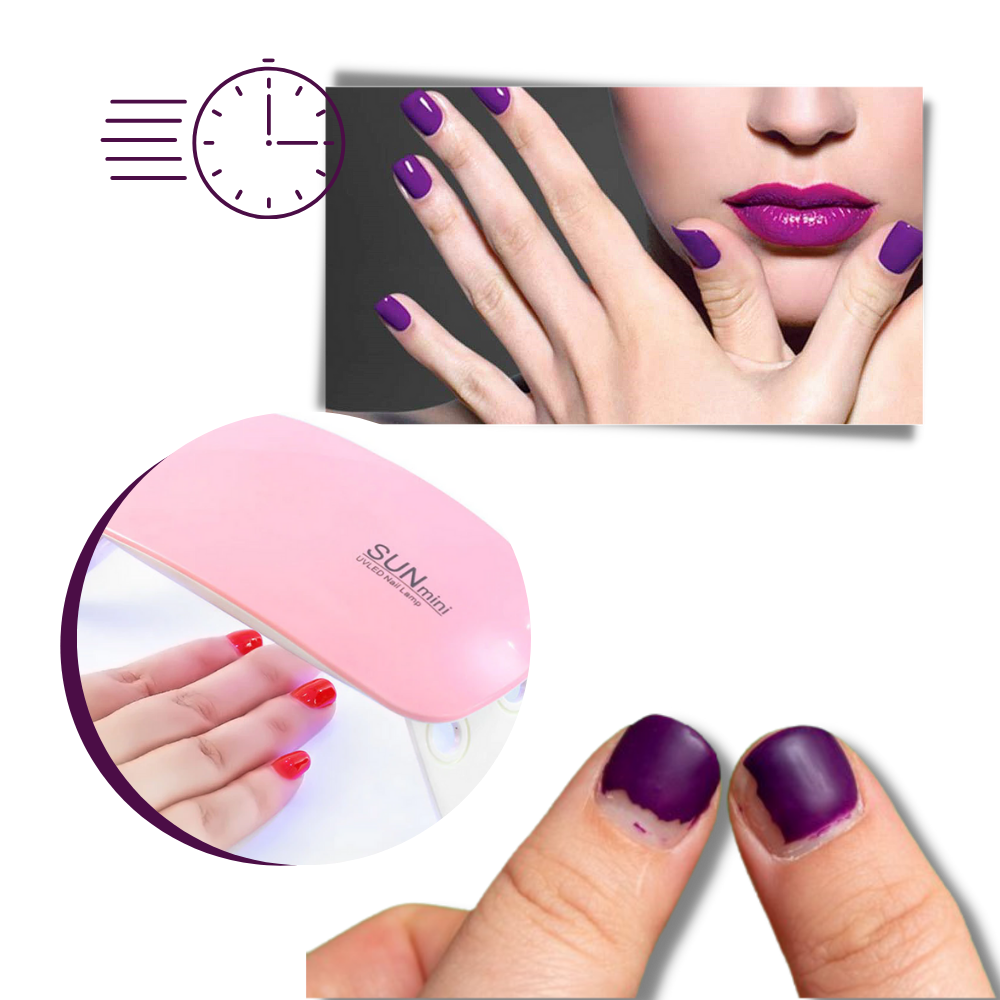 Lámpara de gel para uñas con luz UV y secador LED
