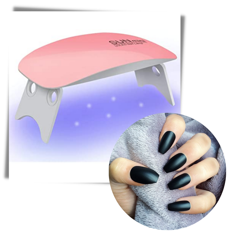 Lámpara de gel para uñas con luz UV y secador LED