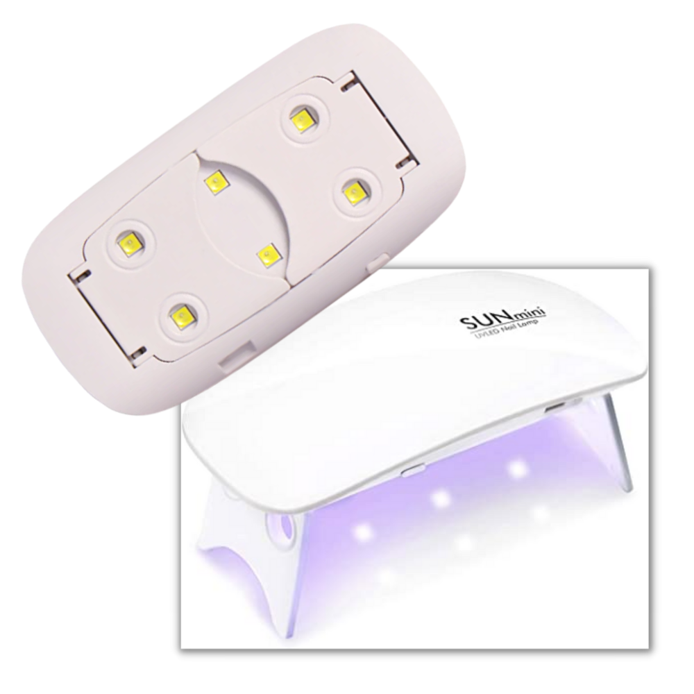 Lámpara de gel para uñas con luz UV y secador LED