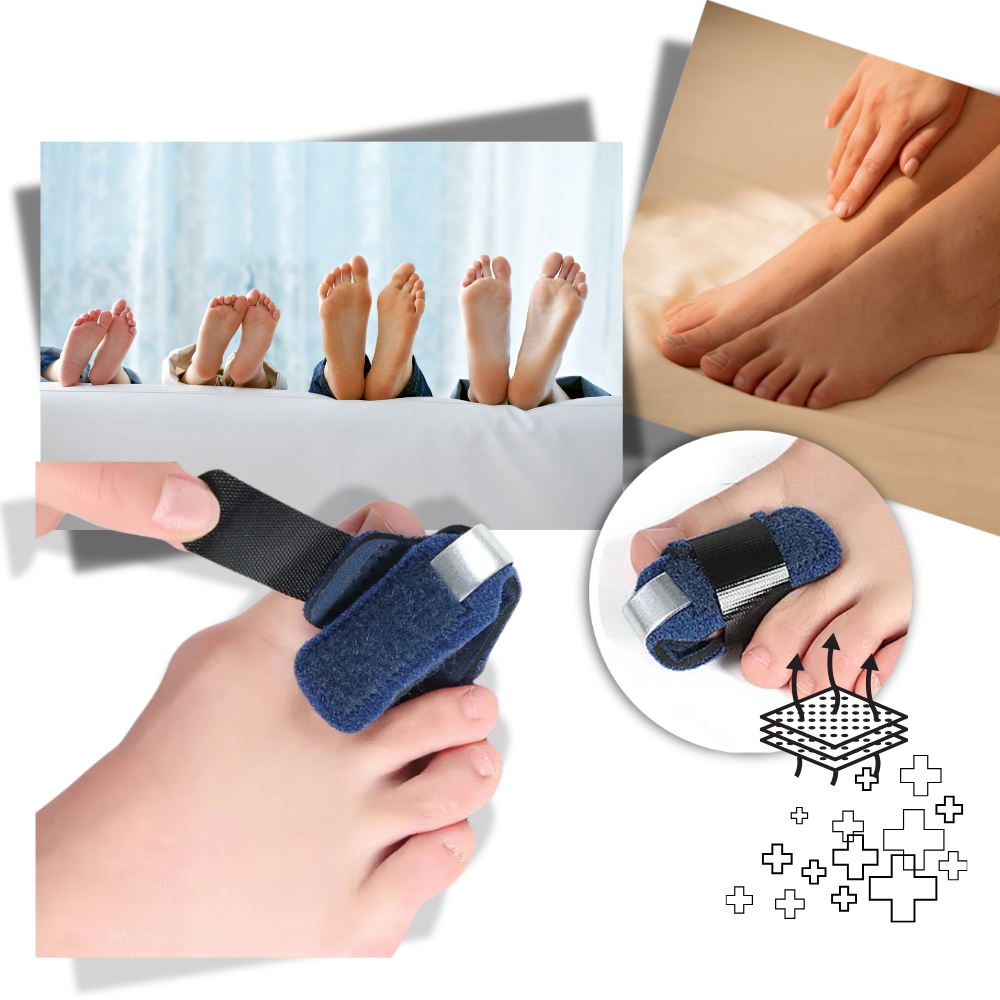Alineador de dedos ajustable y discreto
