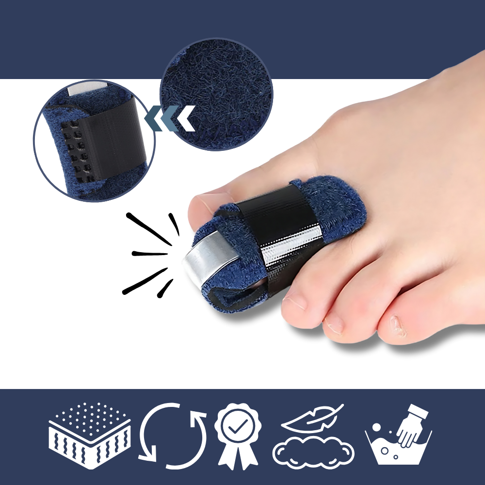 Alineador de dedos ajustable y discreto