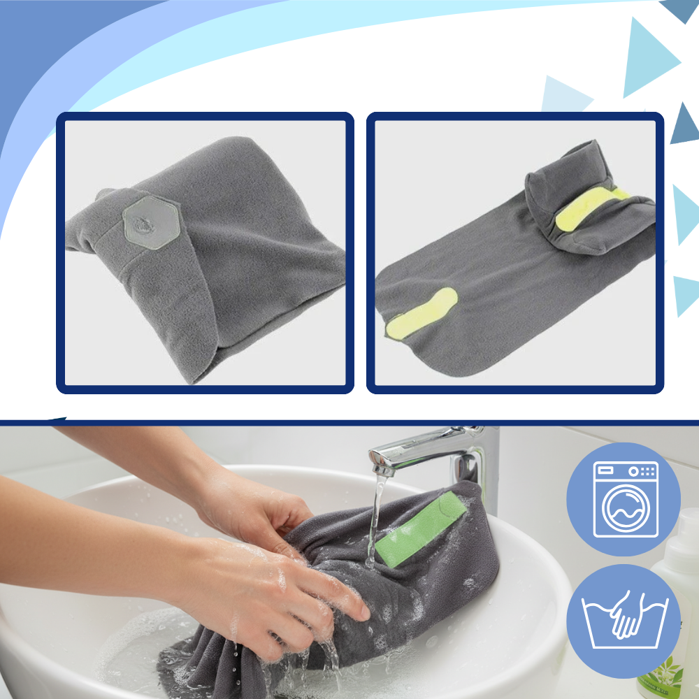 Almohada de viaje ajustable para el cuello