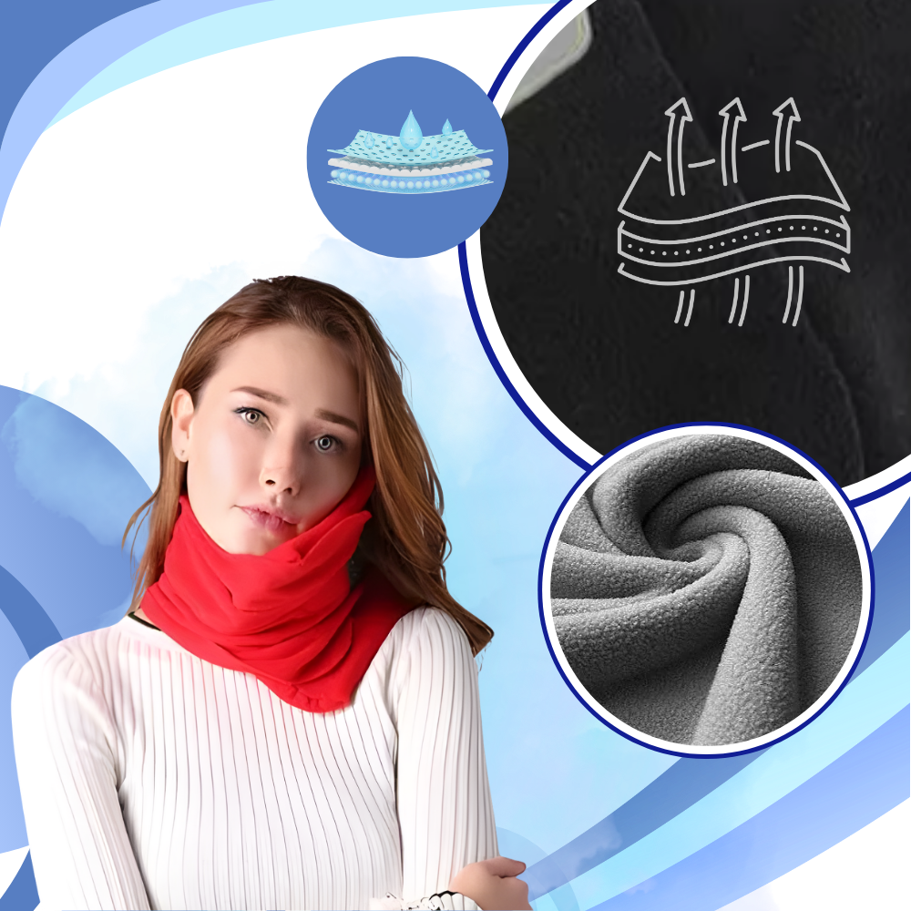 Almohada de viaje ajustable para el cuello