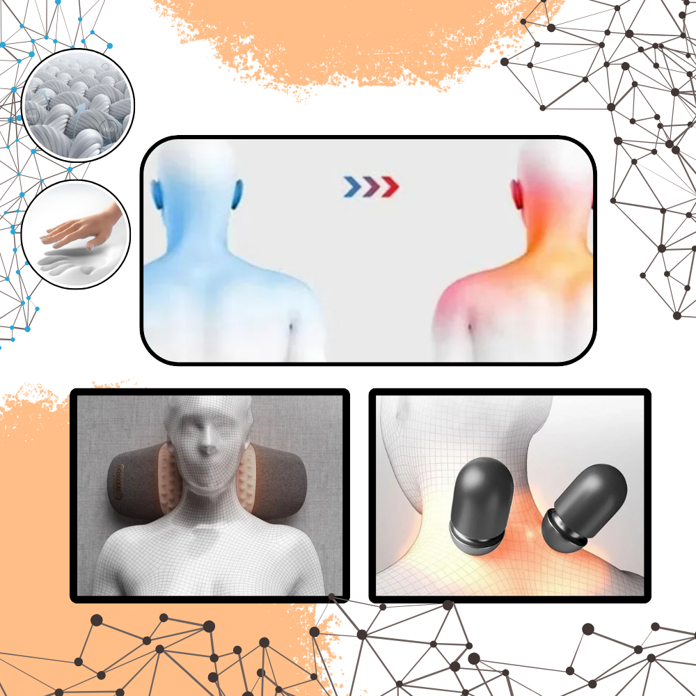 Almohada con calor para el dolor cervical