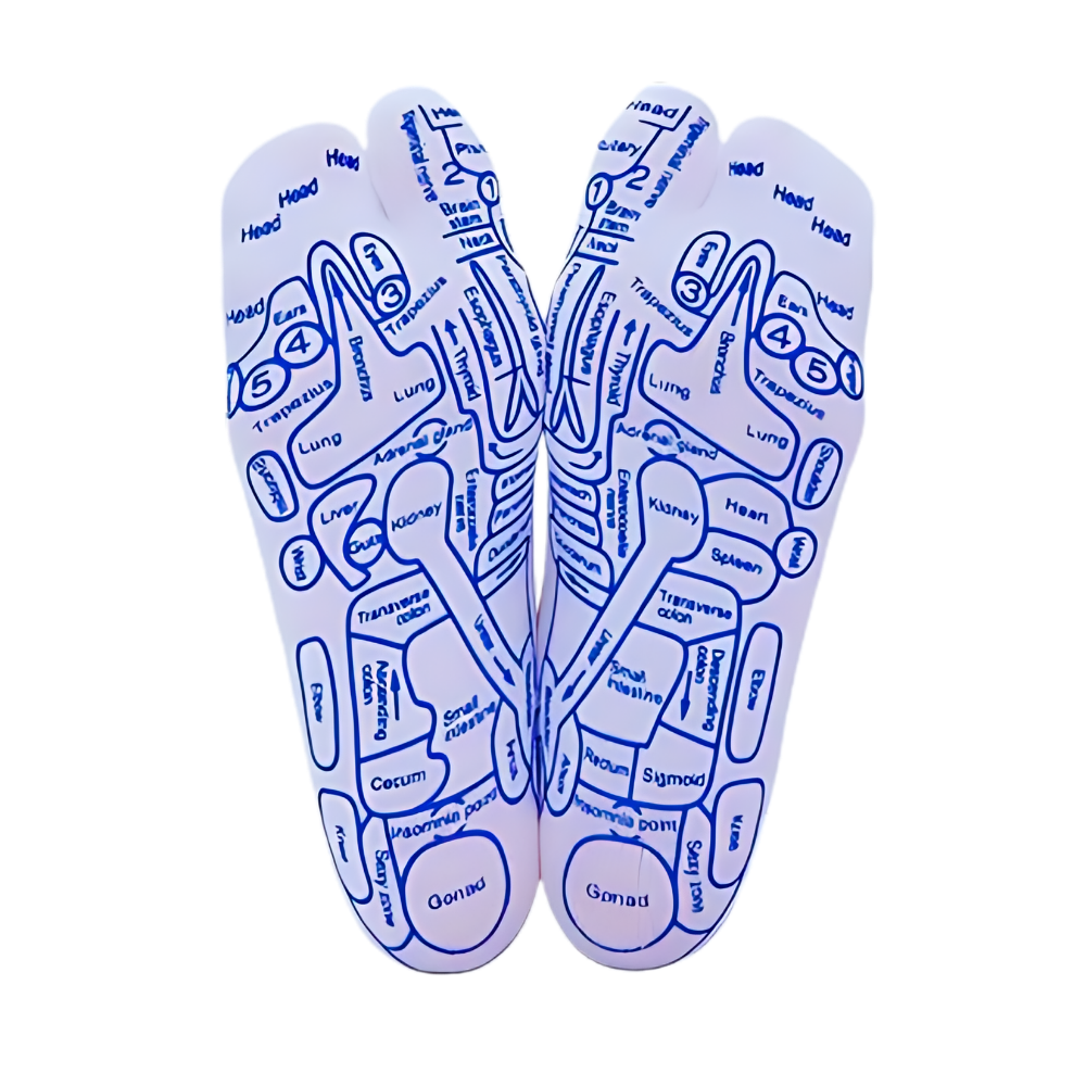 Calcetines de reflexología con tecnología de aumento de la circulación