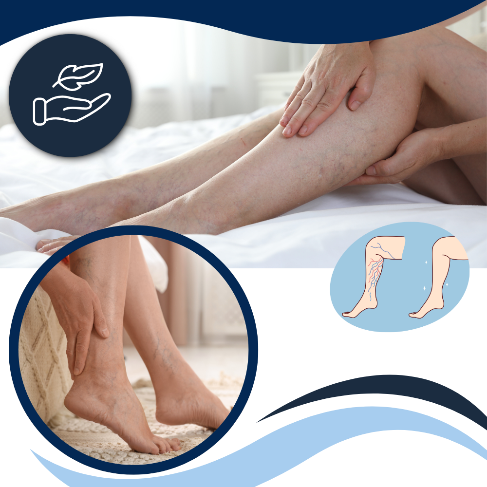 Spray hidratante refrescante para piernas