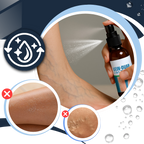 Spray hidratante refrescante para piernas