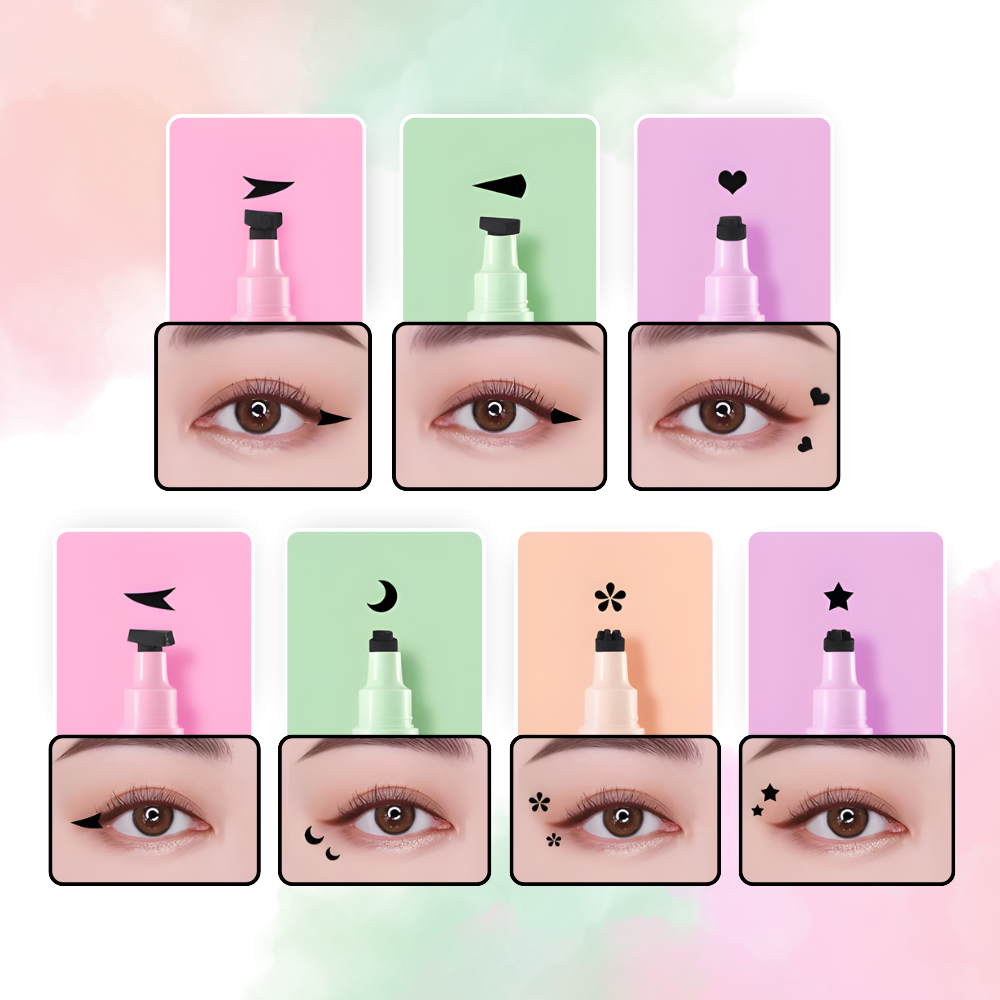 Sello creativo doble para delineador de ojos