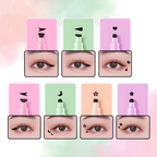 Sello creativo doble para delineador de ojos