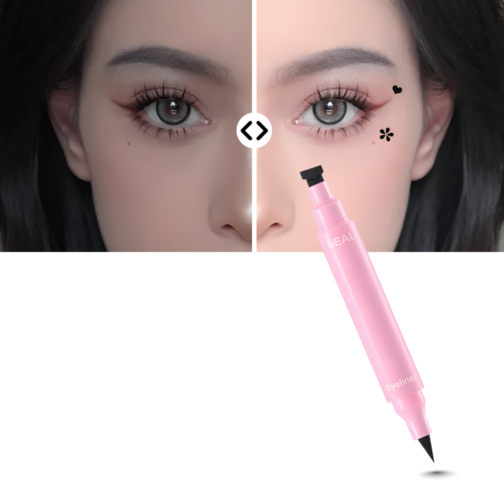 Sello creativo doble para delineador de ojos