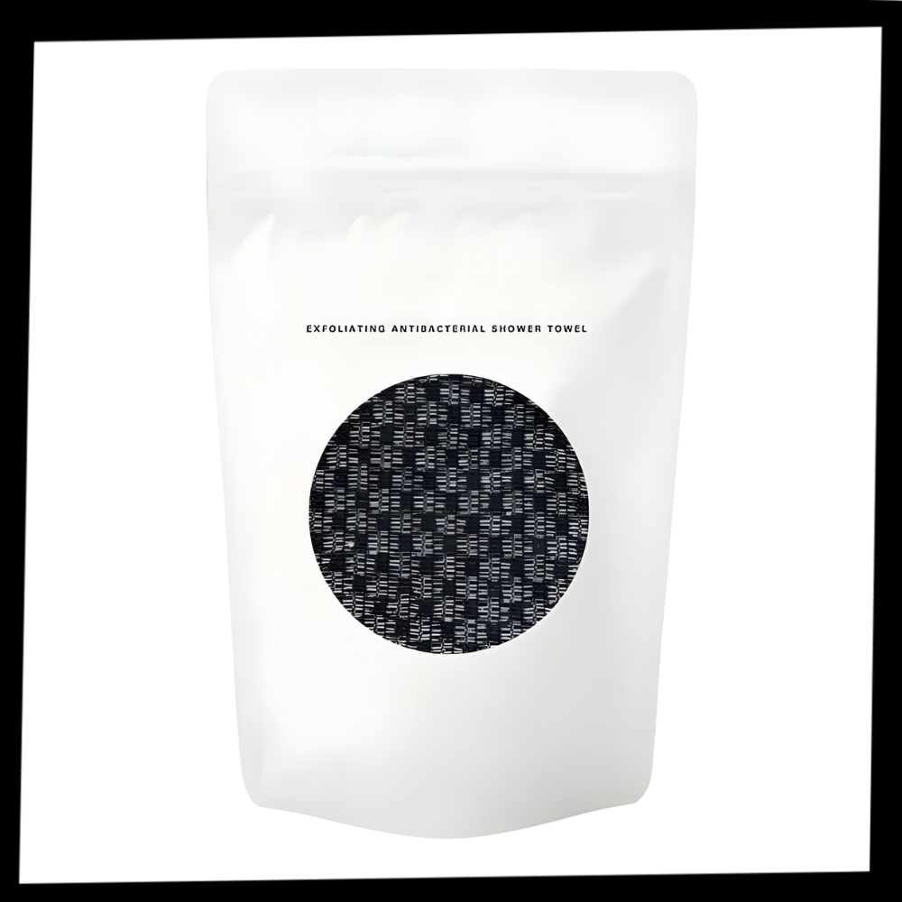 Toallita exfoliante de doble textura