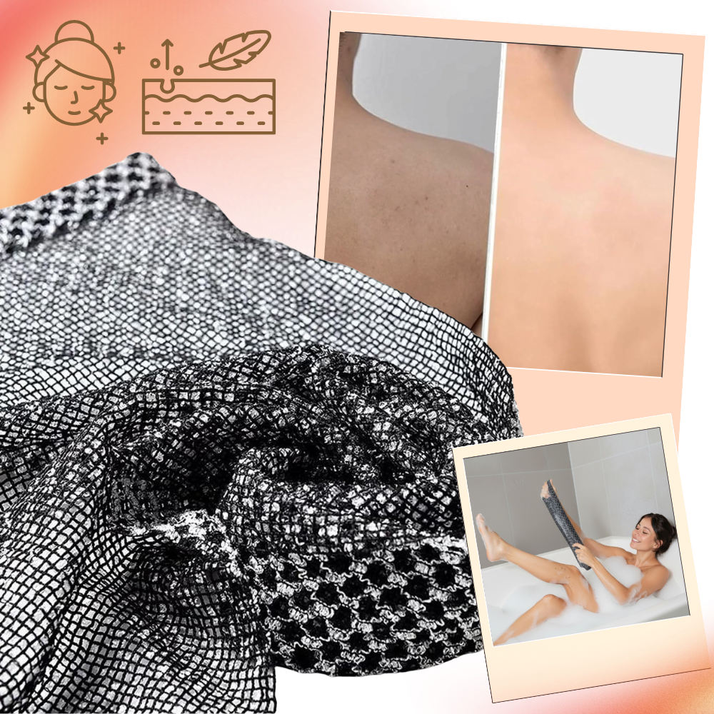 Toallita exfoliante de doble textura