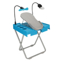 Reposapiés ergonómico con LED para pedicura