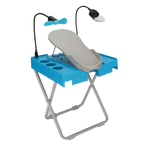 Reposapiés ergonómico con LED para pedicura