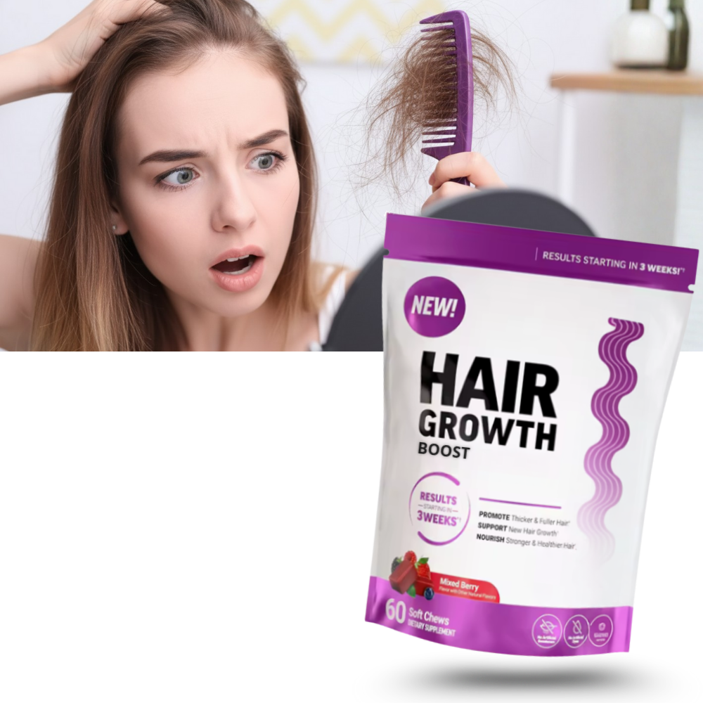 Gominolas de biotina para el cabello con sabor afrutado