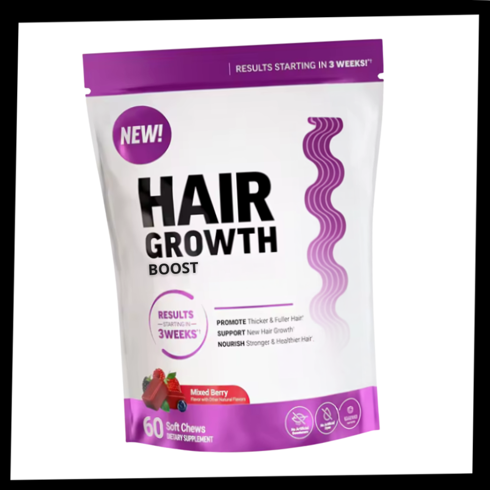 Gominolas de biotina para el cabello con sabor afrutado
