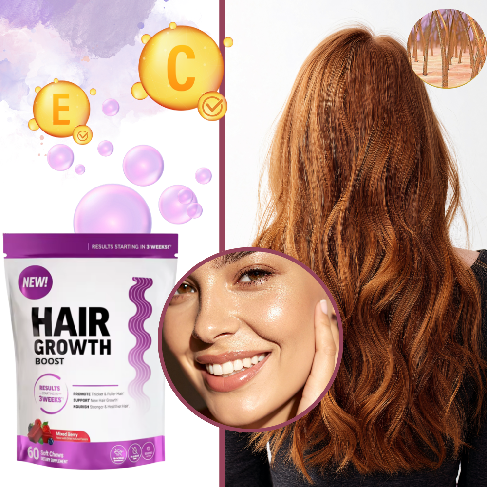 Gominolas de biotina para el cabello con sabor afrutado