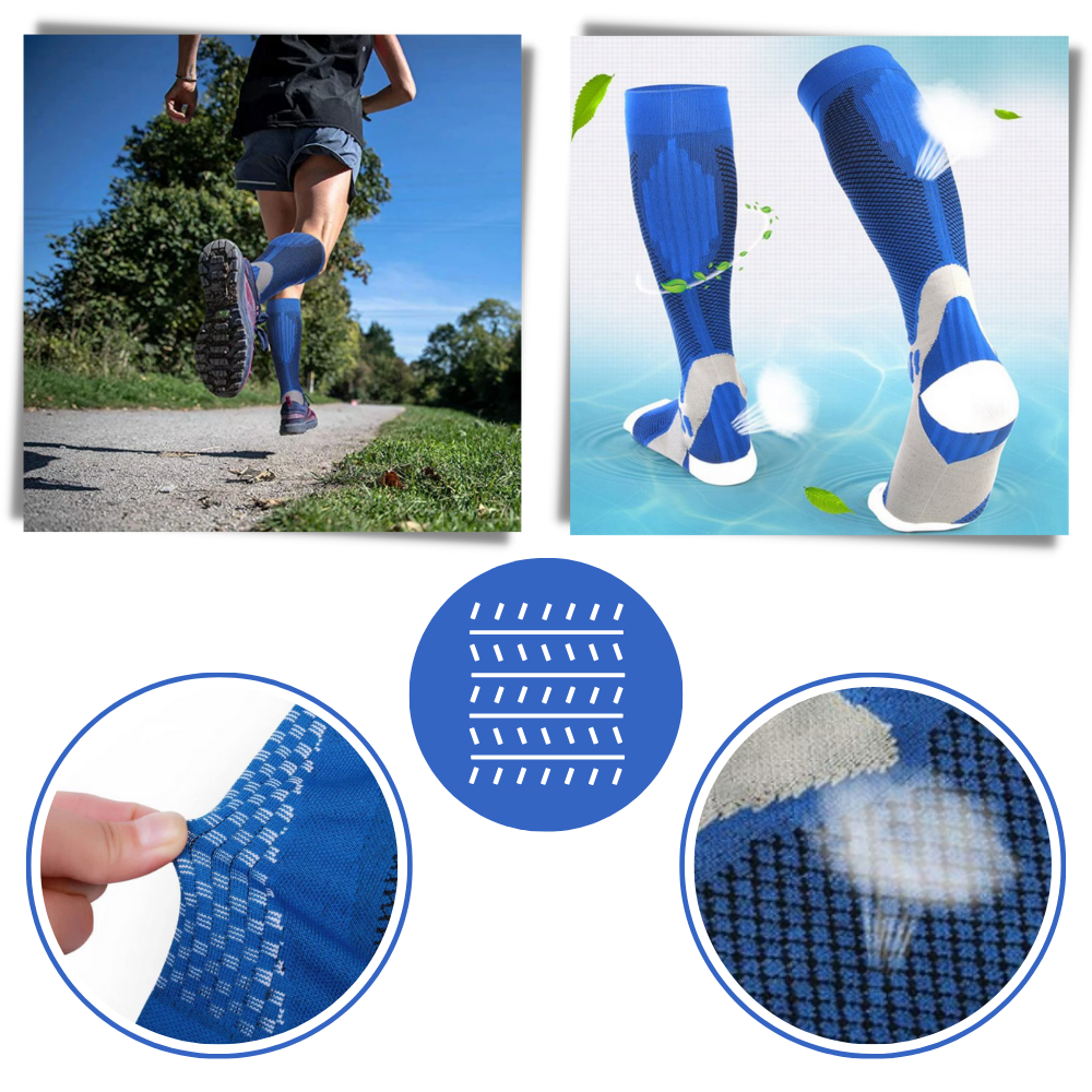 Calcetines de compresión funcionales y elegantes