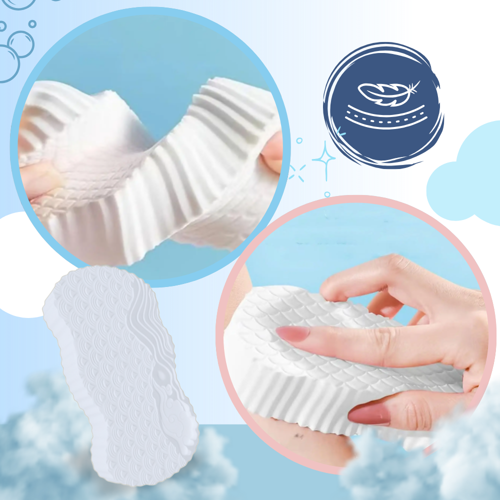 Esponja de baño sueva y exfoliante