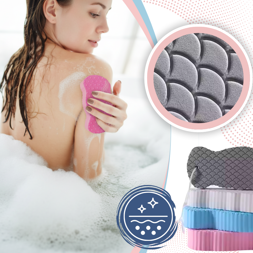 Esponja de baño sueva y exfoliante