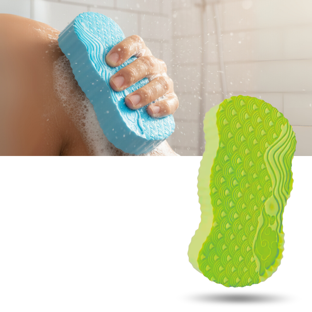 Esponja de baño sueva y exfoliante