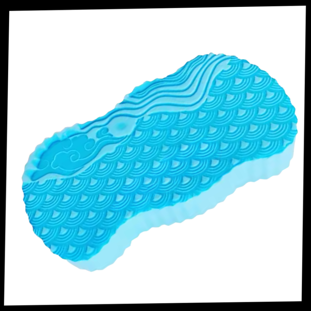 Esponja de baño sueva y exfoliante