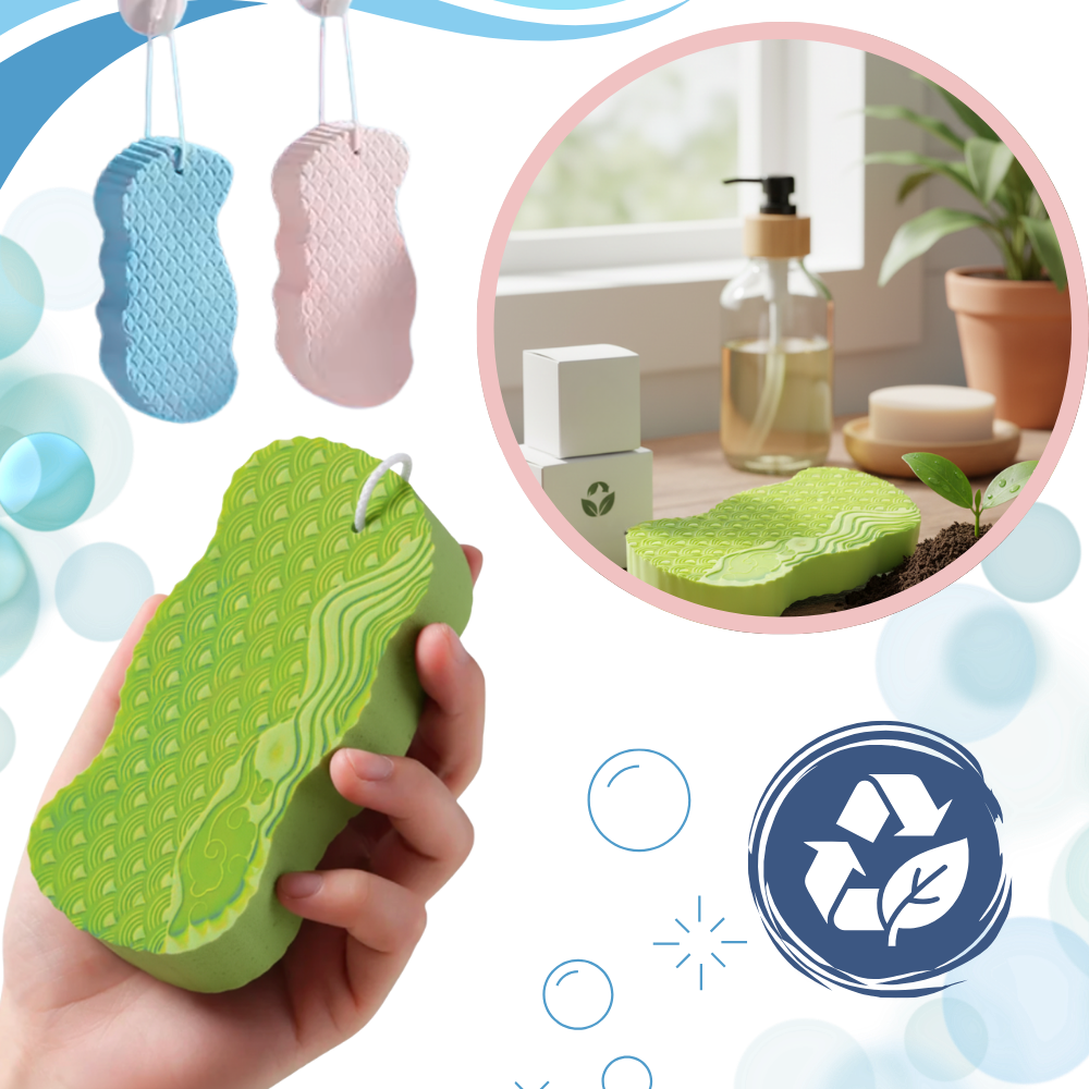 Esponja de baño sueva y exfoliante