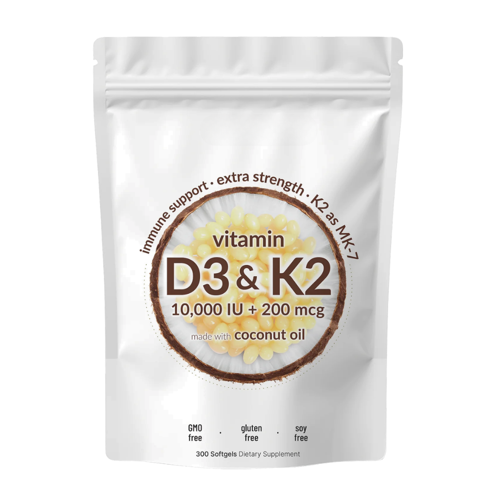 Cápsulas blandas de alta potencia D3 y K2