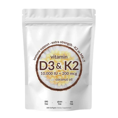 Cápsulas blandas de alta potencia D3 y K2