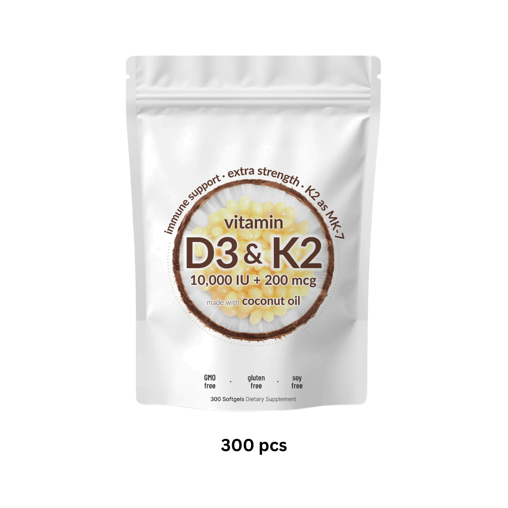 Cápsulas blandas de alta potencia D3 y K2