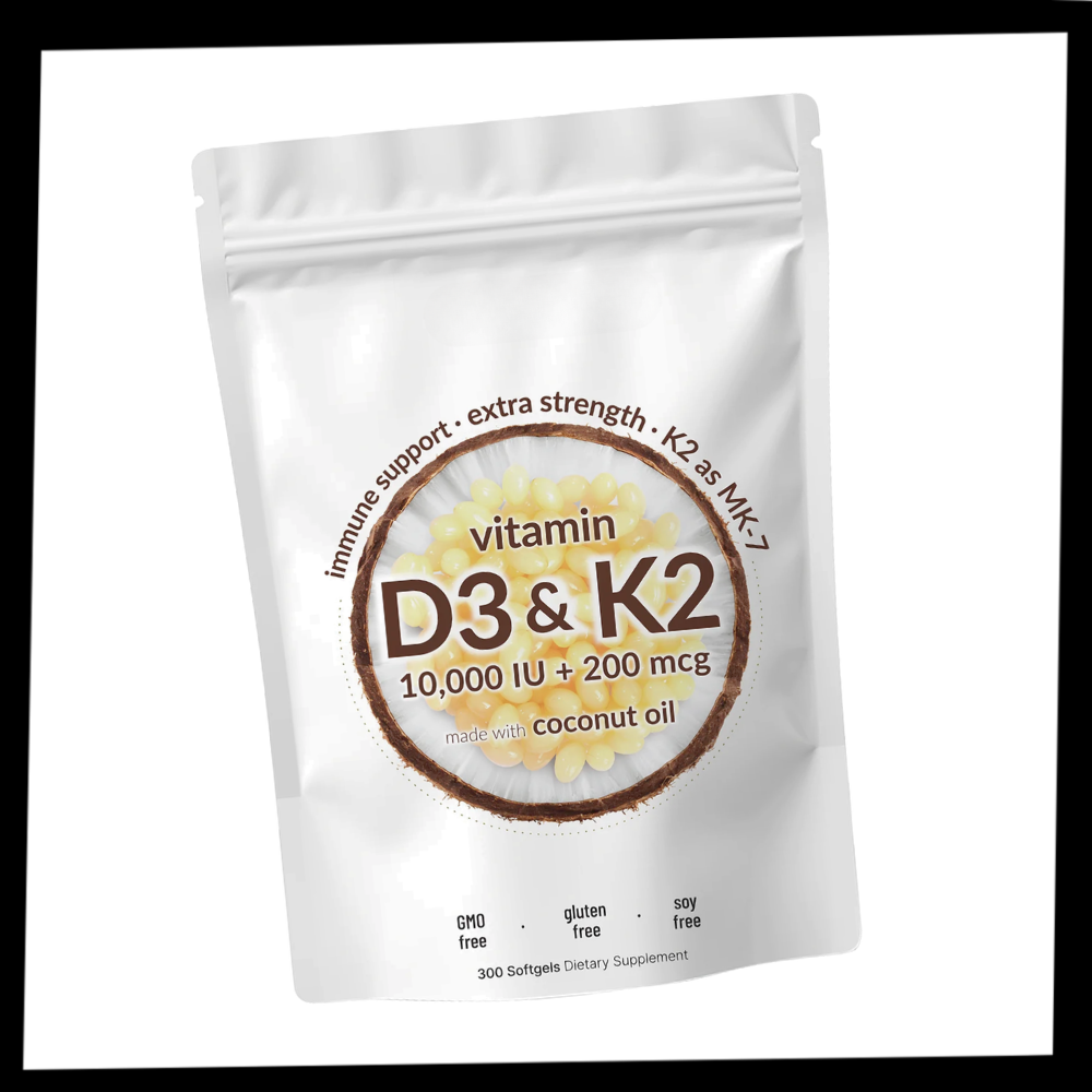 Cápsulas blandas de alta potencia D3 y K2