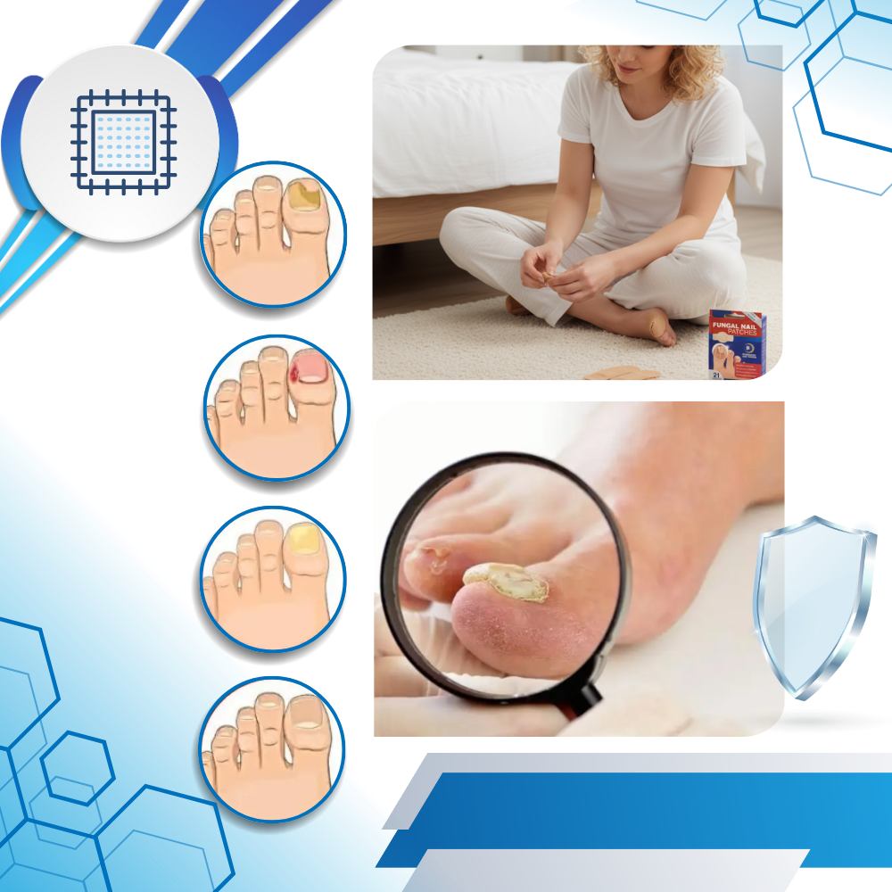 Parches hidratantes de hidrogel para uñas