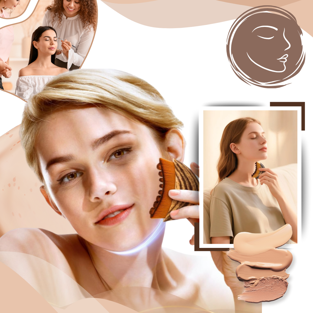 Cepillo facial para drenaje linfático