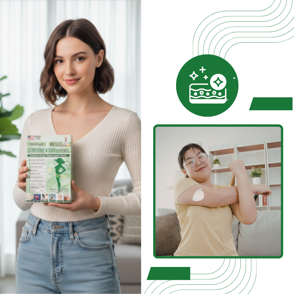 Parches de moringa con microagujas
