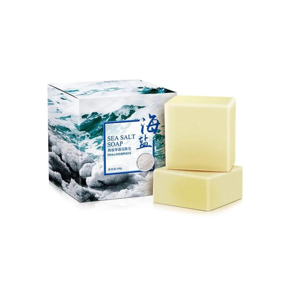 Jabón natural antiacneico con sal marina