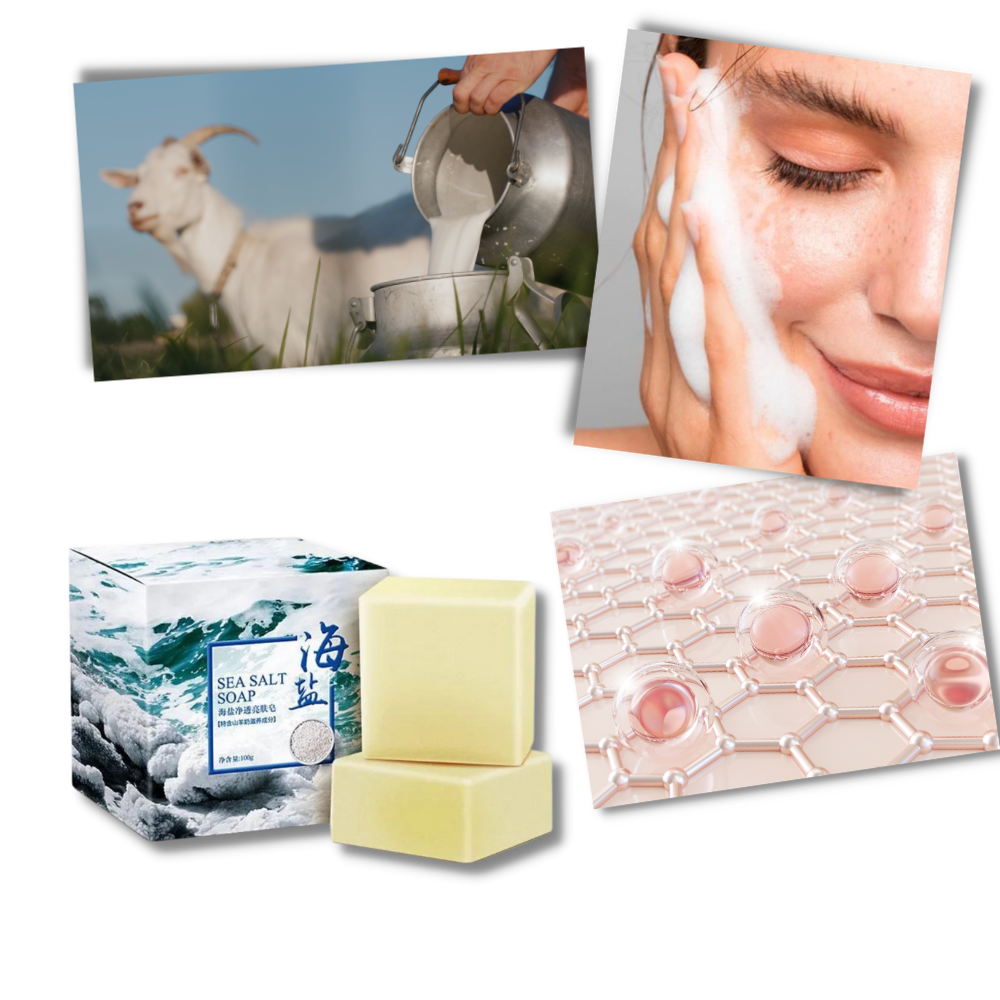 Jabón natural antiacneico con sal marina