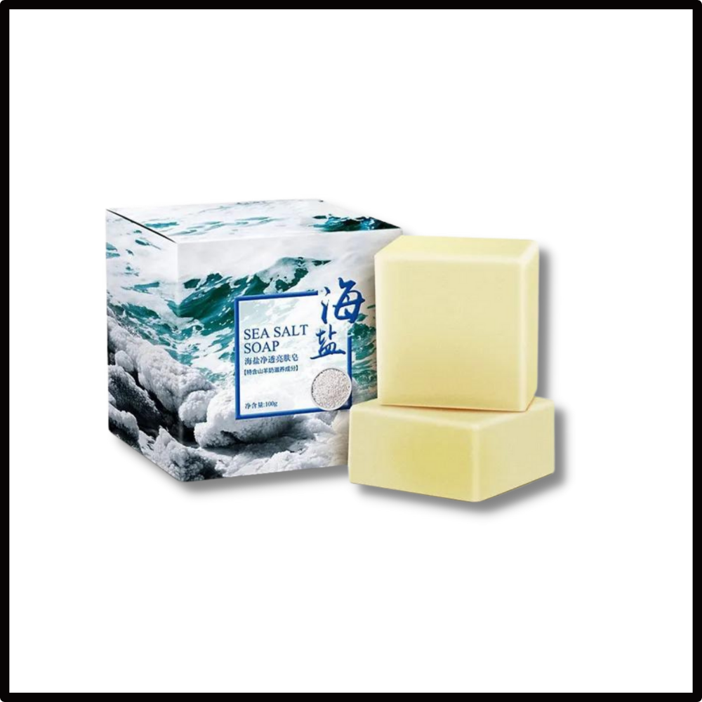 Jabón natural antiacneico con sal marina