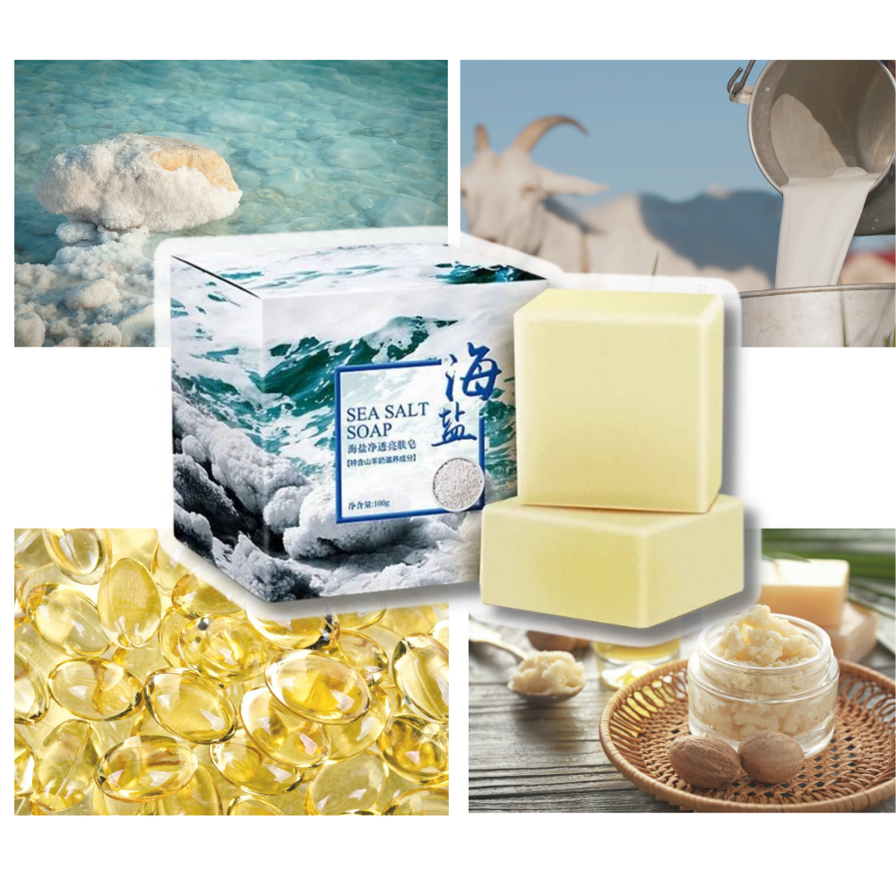 Jabón natural antiacneico con sal marina