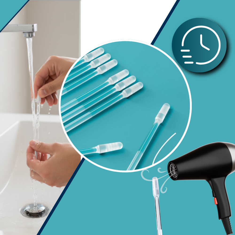 Bastoncillo reutilizable para cerumen, preciso y suave