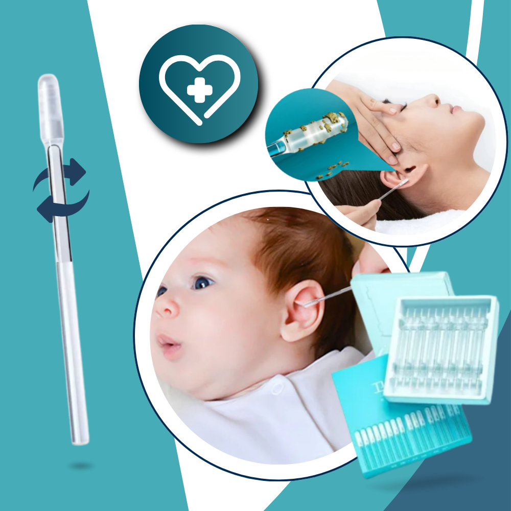 Bastoncillo reutilizable para cerumen, preciso y suave