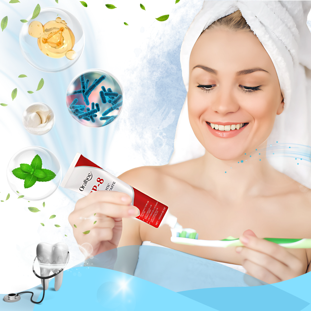 Blanqueador dental con probióticos