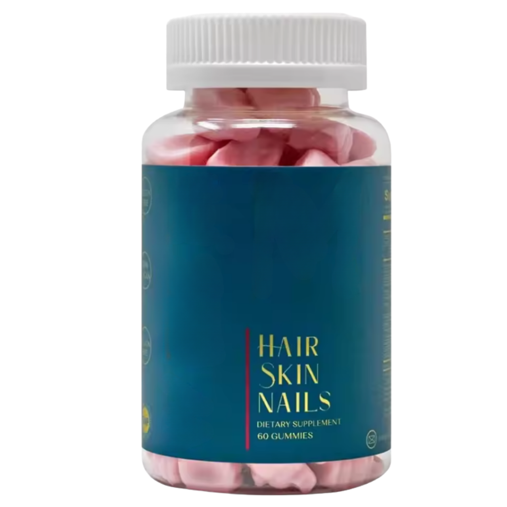 Gominolas de vitamina biotina de frambuesa