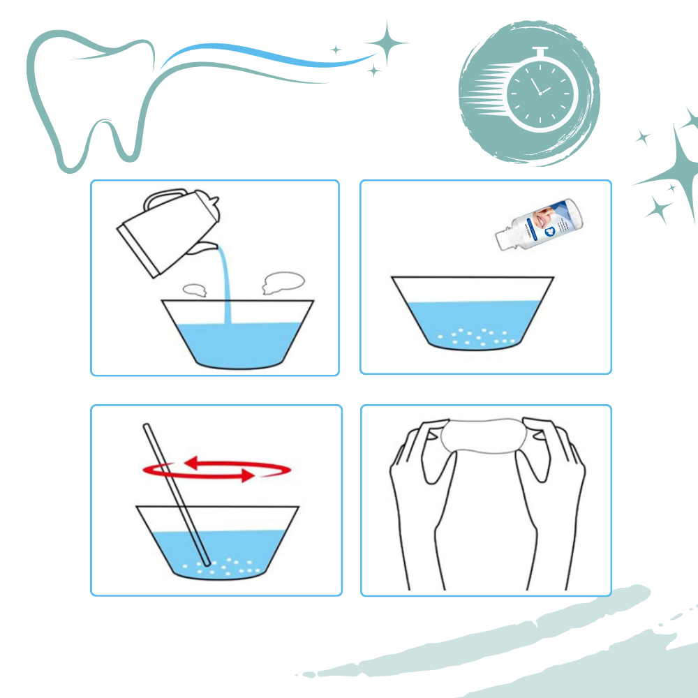 Kit de moldeado de dientes postizos reutilizables