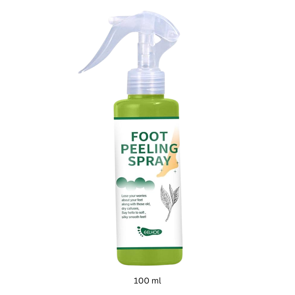 Spray exfoliante para pies