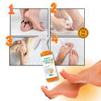 Spray exfoliante para pies
